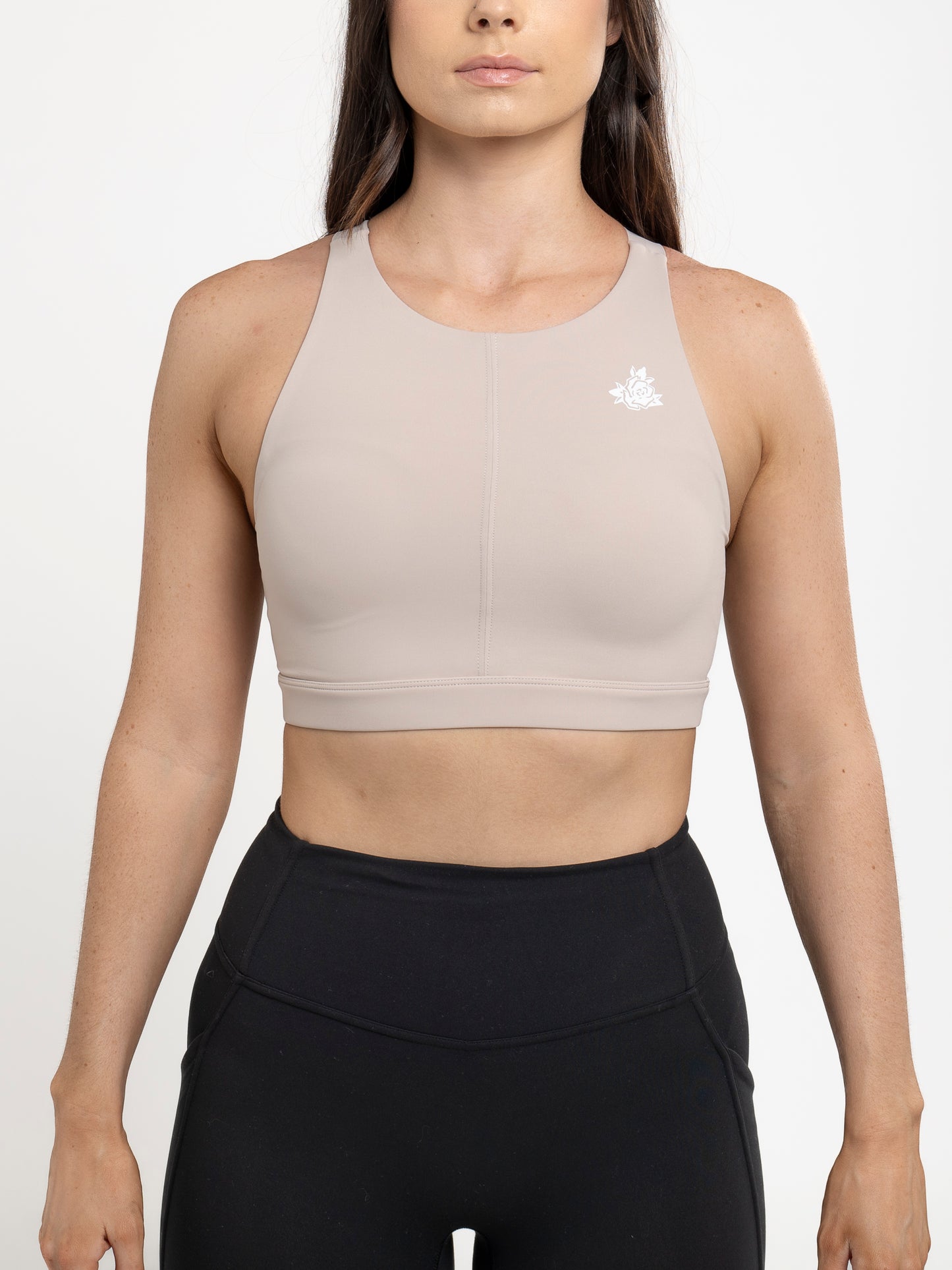 Angela High Neck Sports Crop