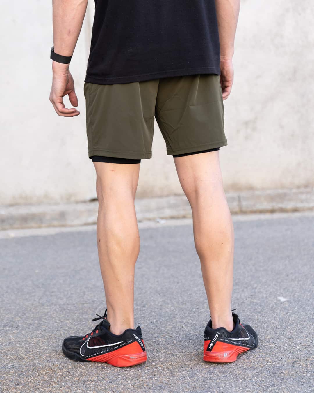 Active Shorts 2-in-1 Army Green