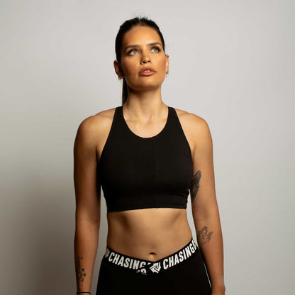 Tash Black Sports Bra