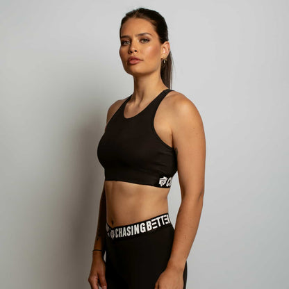 Tash Black Sports Bra