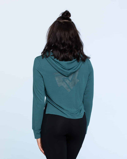 Muted Teal Hoodie - Cue the Applause