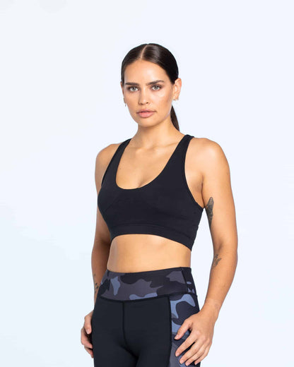 I'd Miss Me Too Black Sports Bra