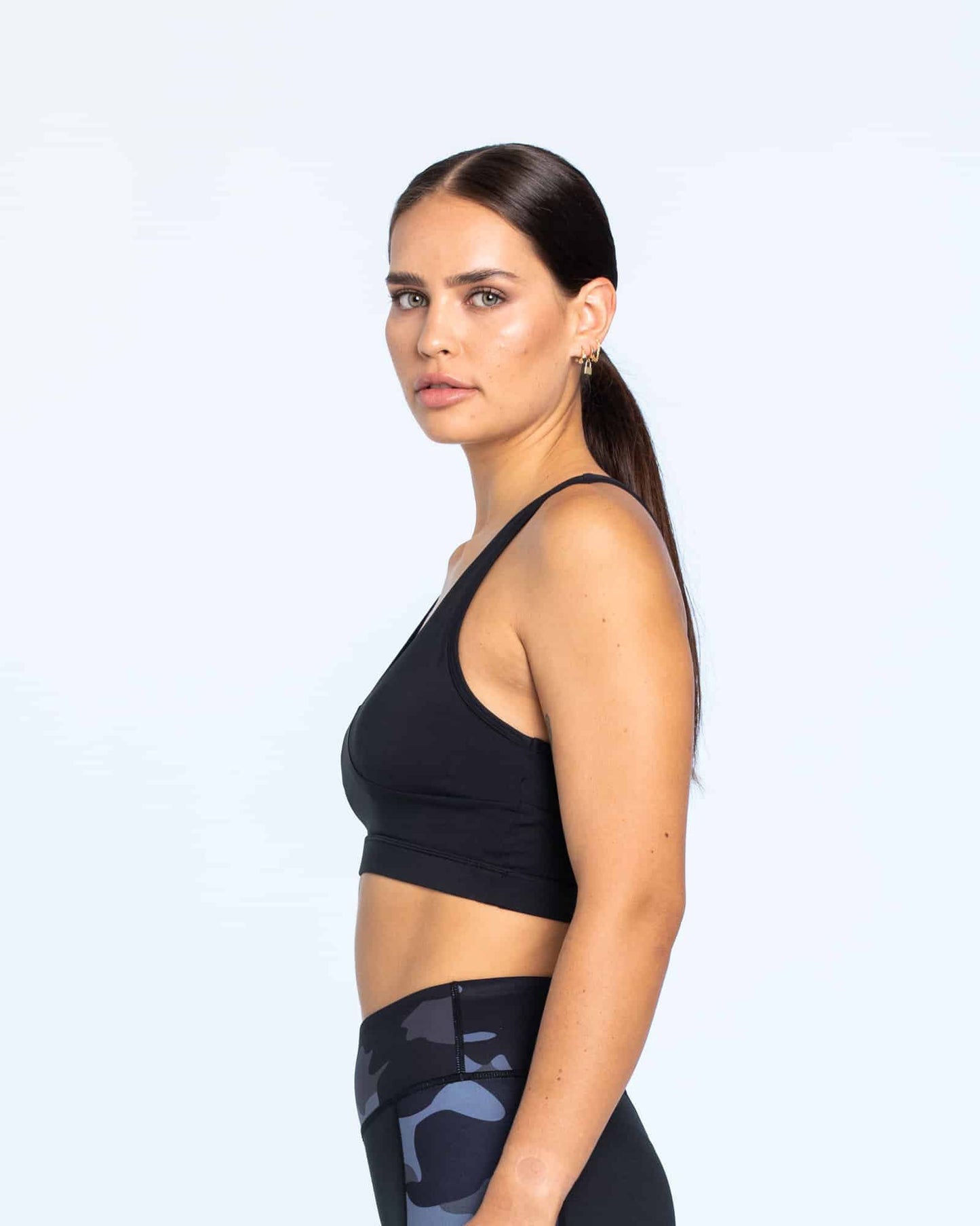 I'd Miss Me Too Black Sports Bra