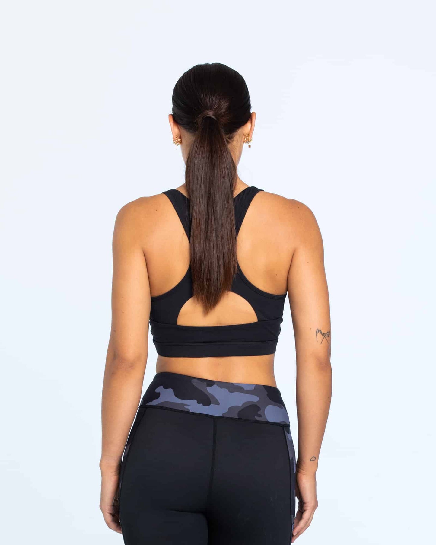 I'd Miss Me Too Black Sports Bra