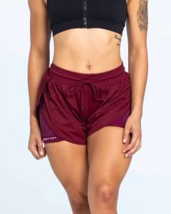 Maroon Jogger Shorts - But What if you Fly?!